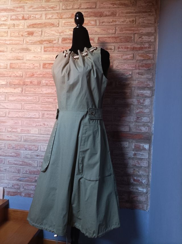 Vestido Purificación García - Verde Oliva