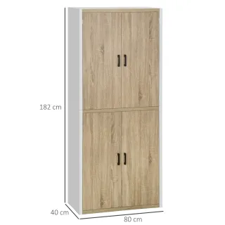 Armadio 4 ante legno bianco