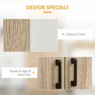Armadio 4 ante legno bianco