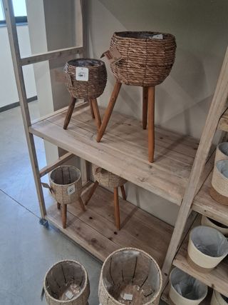 Fioriere in vimini (2 pezzi)