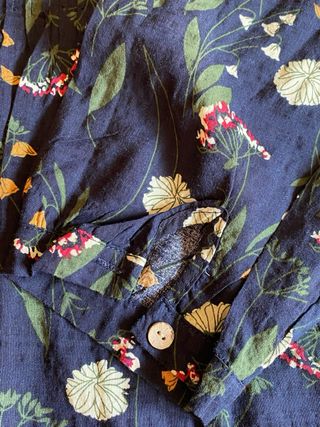 Blusa estampada azul marino XXL