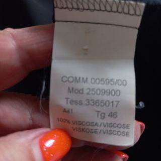 Gonna Seventy nera fiori bianchi