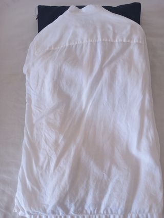 Camisa Zara lino blanca