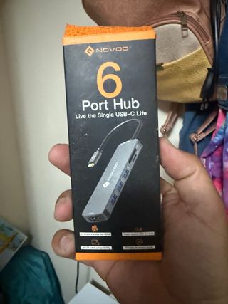 Hub USB-C NOVOO 6 puertos