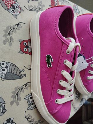 Zapatillas Lacoste mujer rosa