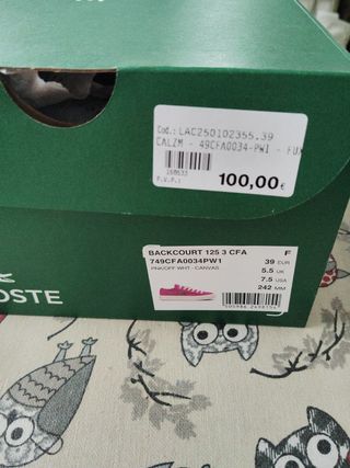 Zapatillas Lacoste mujer rosa