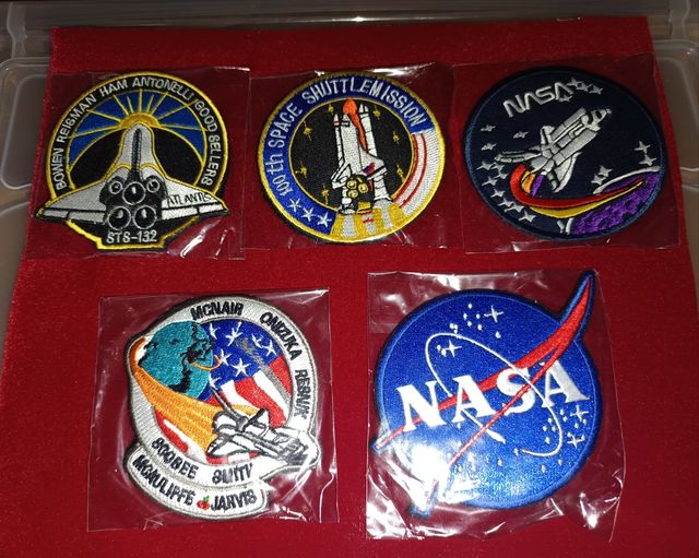 Lote de 5 Parches NASA - Programa Espacial