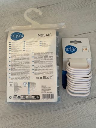 Cortina ducha SenSea Mosaico + 12 anillas