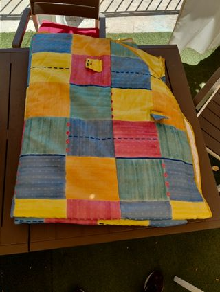 2 Edredónes patchwork multicolor