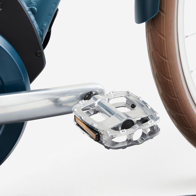 Bicicleta eléctrica urbana conectada Elops 920 E azul