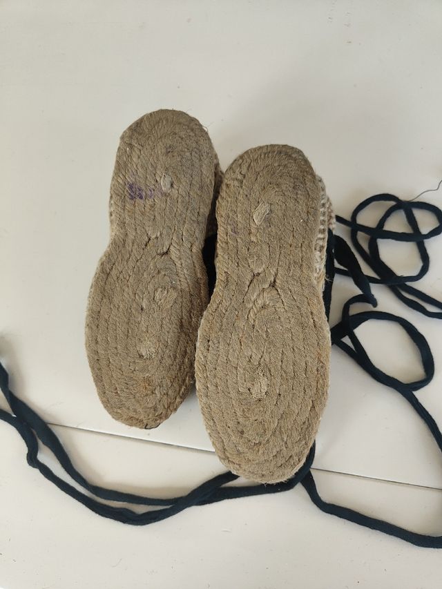 2 garrote cachaba callado. Alpargatas unisex.