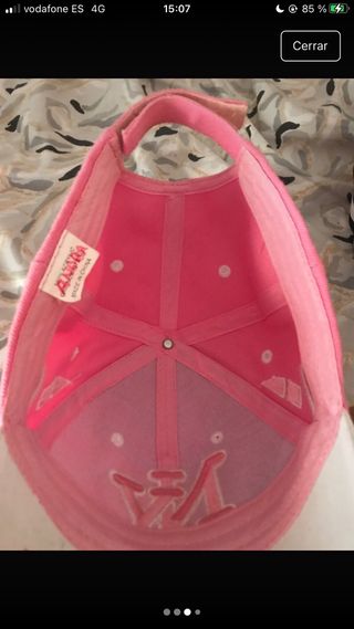 Gorra NY rosa y blanca