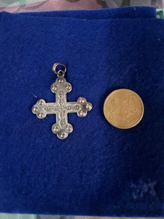 Cruz plata antigua