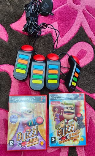 Buzz! PS2 + 4 mandos