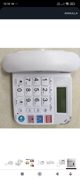 Telefono fisso con tasti grandi -per ipovedenti