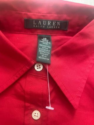 Camisa Ralph Lauren roja XS nueva