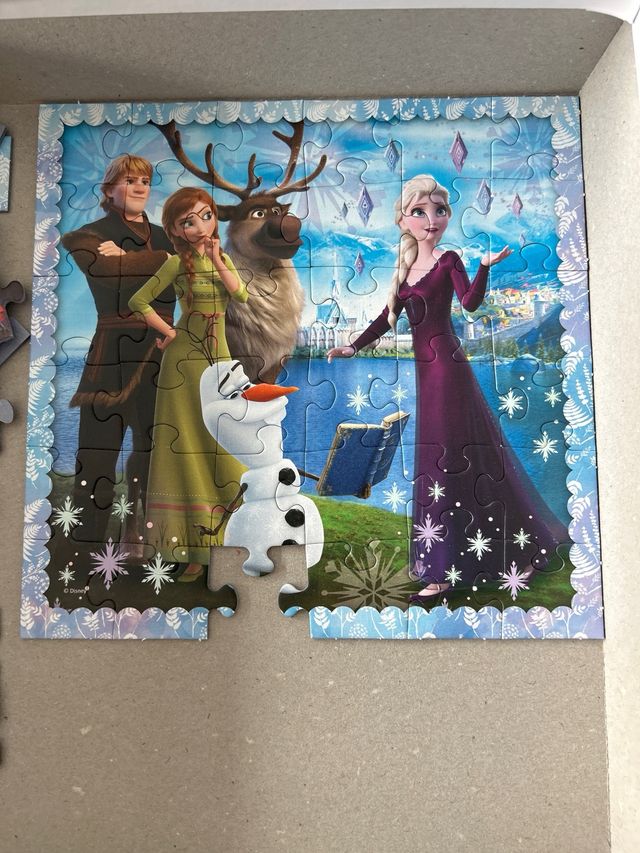 Puzzle Frozen 3 en 1 - Trefl