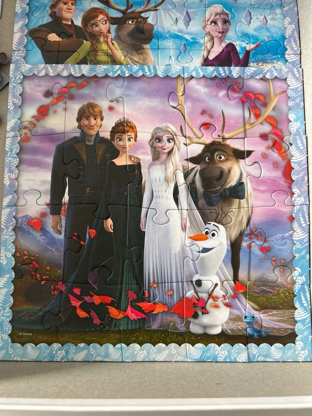 Puzzle Frozen 3 en 1 - Trefl