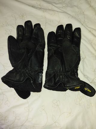 Guantes moto piel hombre 
