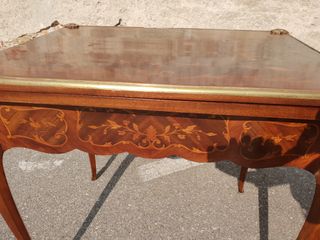 Tavolino Napoleone III intarsiato epoca 1850/70