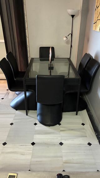 6 Sillas Comedor Cuero Sintético