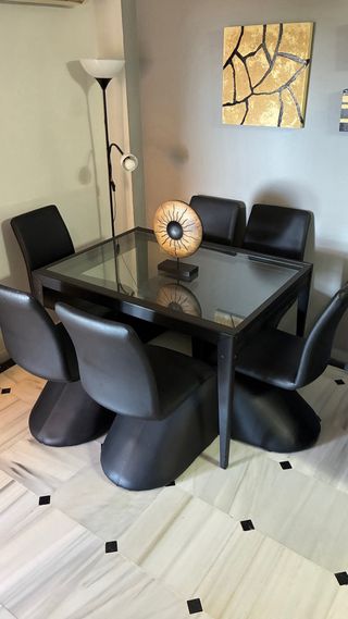 6 Sillas Comedor Cuero Sintético