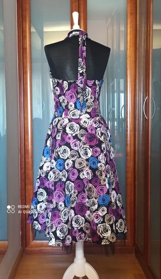 Vestido Pin Up Flores "Hearts & Roses"