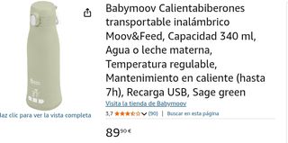 Babymoov - Calienta biberones portátil