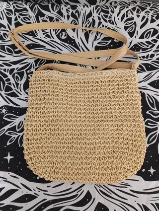 Bolso rafia - Beige