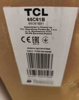 TCL QLED 4K 65" Smart TV. Nuevo con garantía.