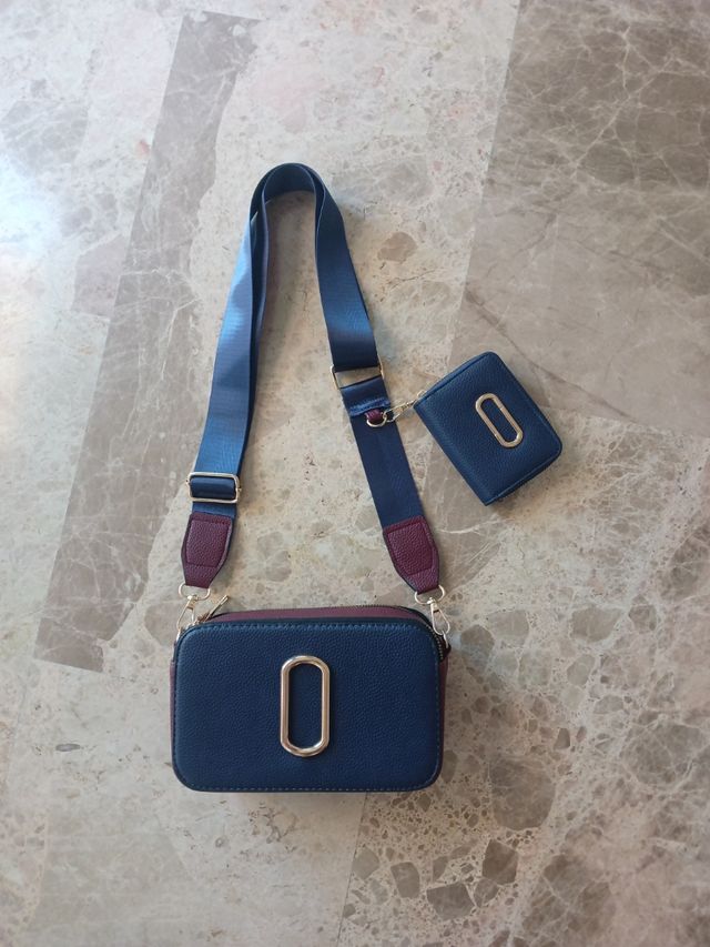 Bolso bandolera azul marino