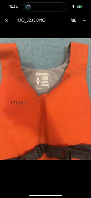 2 Chalecos salvavidas itiwit naranja
