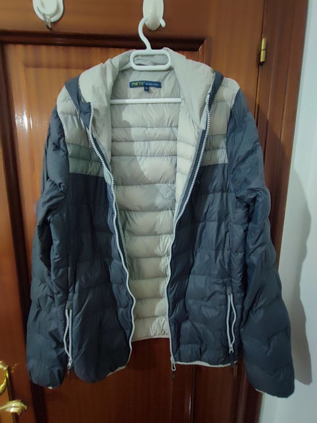 Chaqueta Meru beige y gris