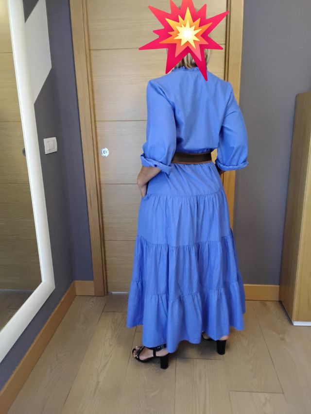 Vestido largo azul - Talla M