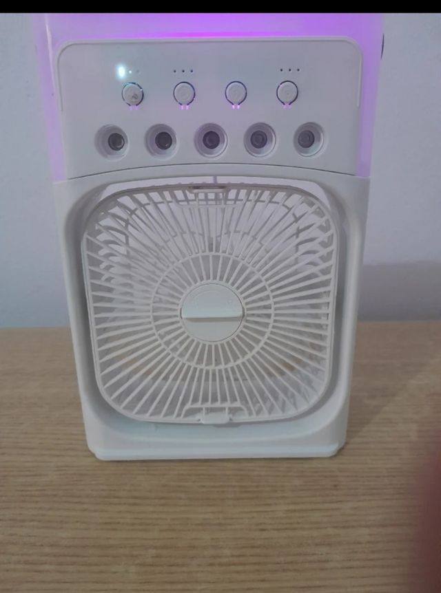 Ventilador Portátil LED - Blanco