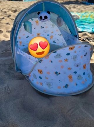 Cuna viaje playa - piscina