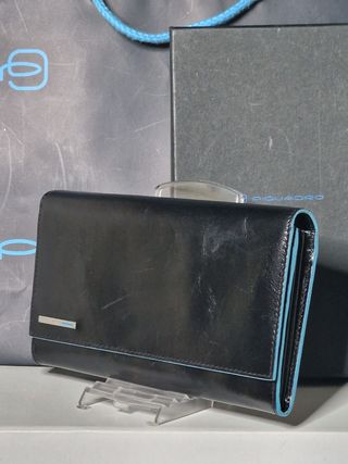 PORTAFOGLIO DONNA PELLE NERO BLUE SQUARE PD1855B2