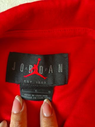 Polo Jordan rojo mujer, talla L