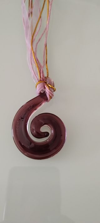 Collana vetro Murano viola