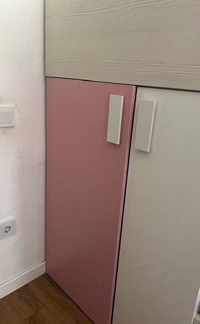 Cama litera infantil - Rosa y Blanca