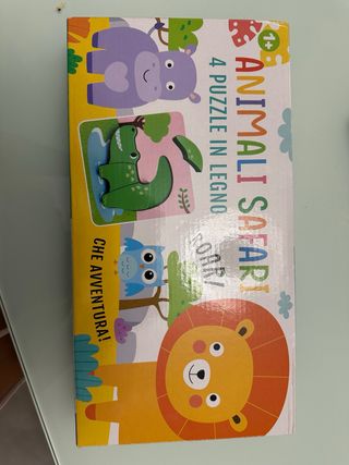 Puzzle Animali Safari in Legno