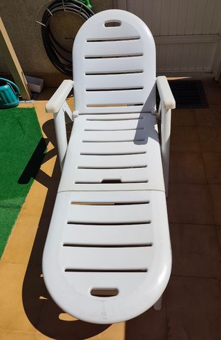 Hamaca blanca plegable - plástico