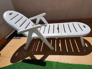 Hamaca blanca plegable - plástico