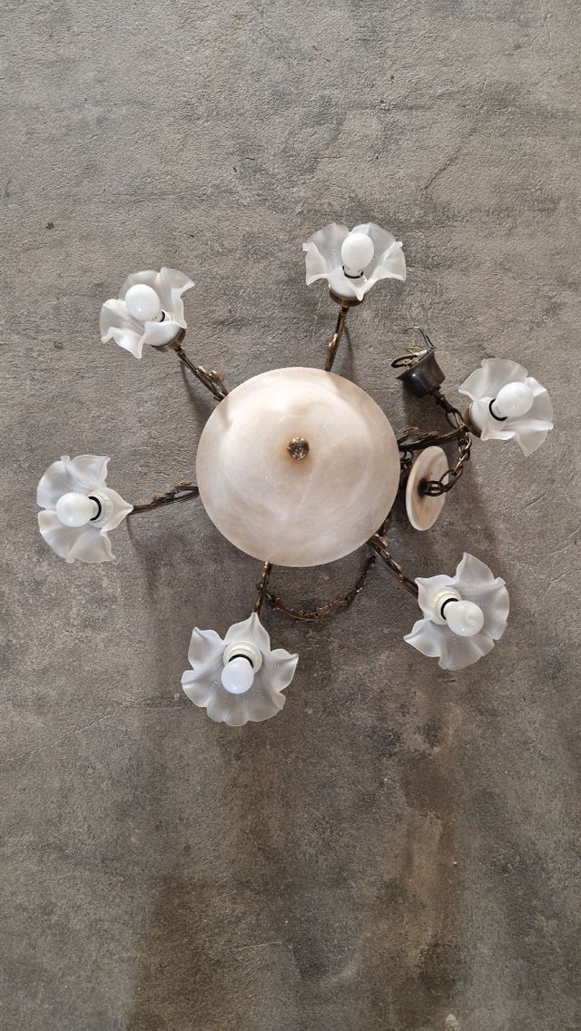 Lámpara techo vintage 6 luces