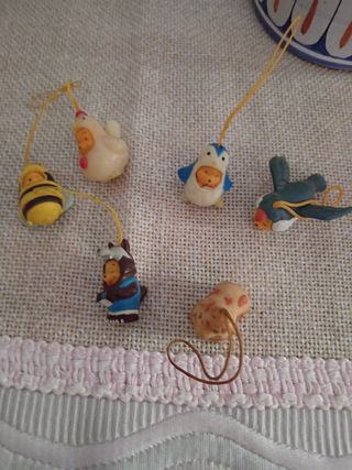 6 Pupazzi Winnie Pooh Vintage
