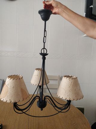 Lámpara techo 3 luces vintage