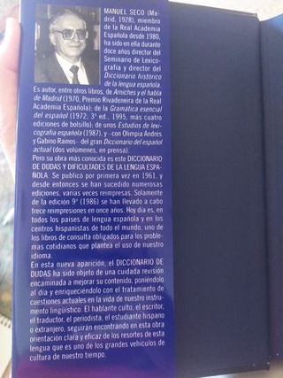 Diccionario Dudas Lengua Española
Manuel Seco. 