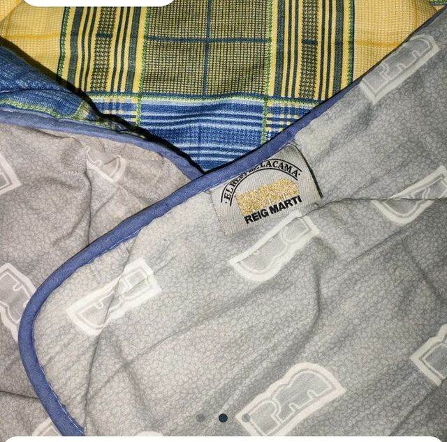 Edredón Reig Martí azul-amarillo