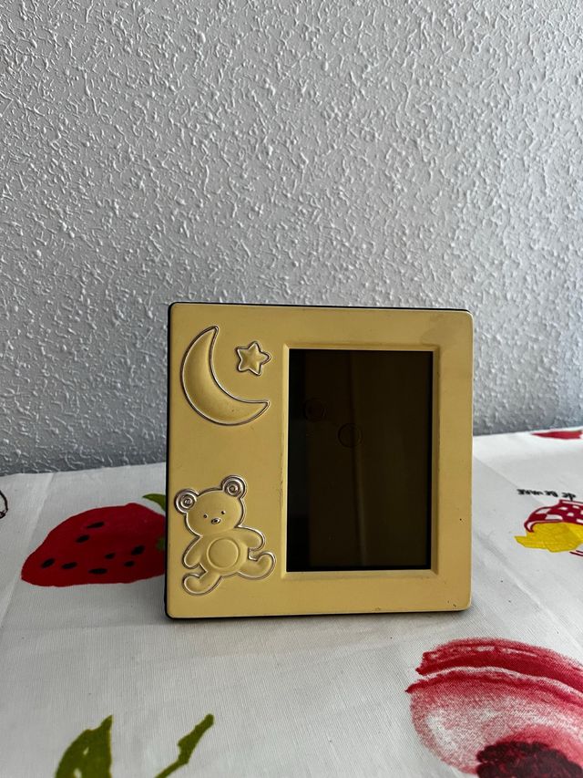 Marco fotos bebé - plateado