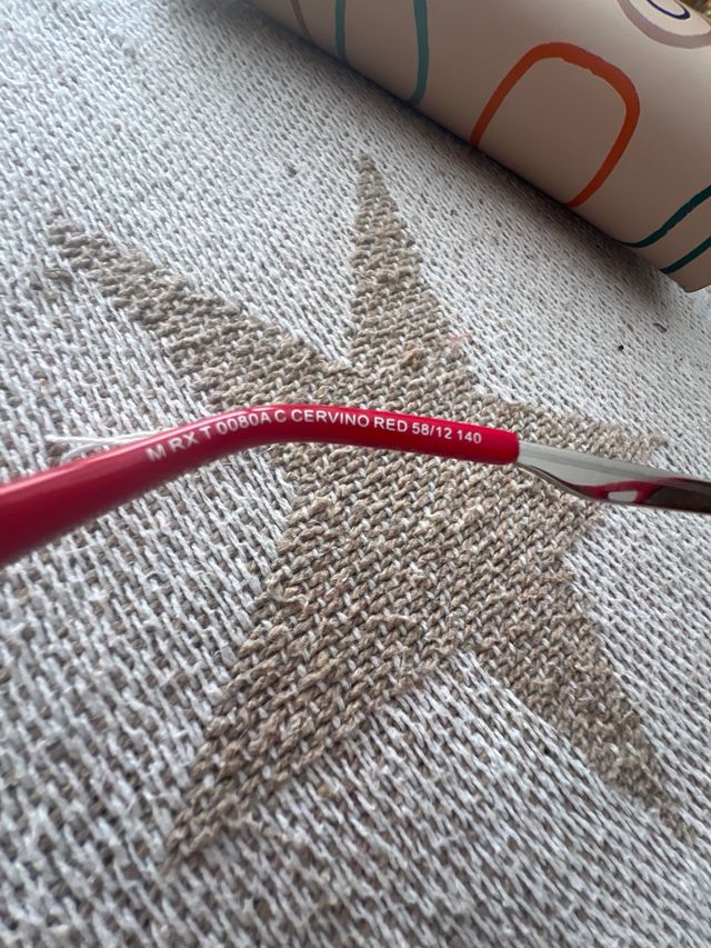 Gafas Mó Cervino rojas